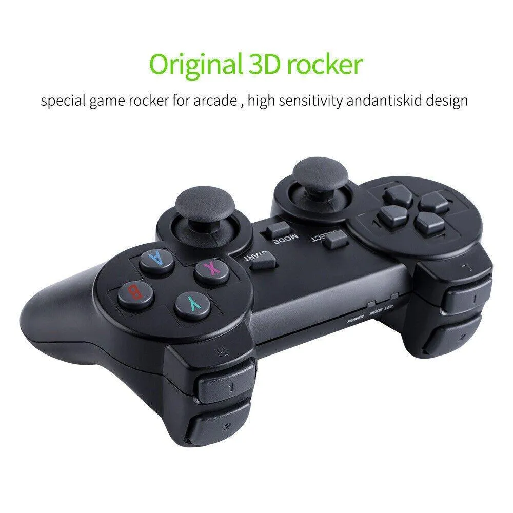 10000  4K HDMI TV Video Game Stick Retro Gaming Console w/ 2 Wireless Controller