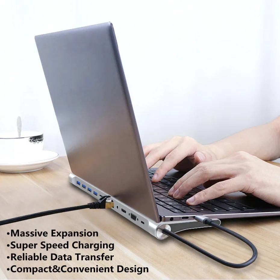 11-in-1 USB C Laptop Docking Station