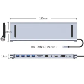 11-in-1 USB C Laptop Docking Station