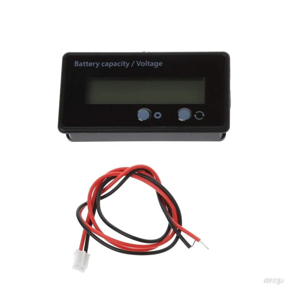 12V-84V Battery Power Display Meter Lithium Battery Lead-acid Battery Power Display GY-6GS Green 12V Lead-Acid