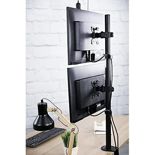 13 to 27 Inches Dual Monitor Desk Arm Mount Vertical