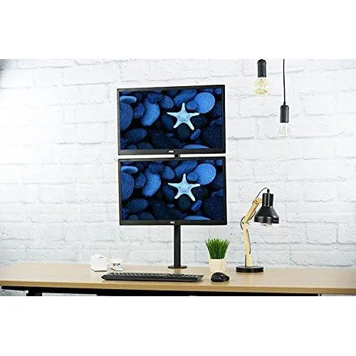 13 to 27 Inches Dual Monitor Desk Arm Mount Vertical