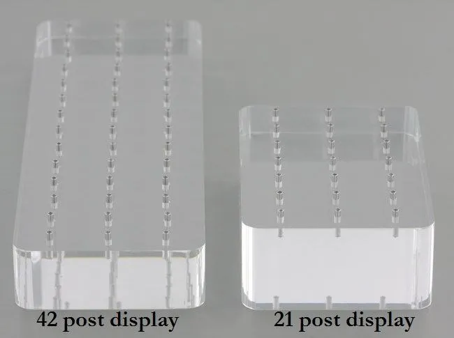 16g Internal Acrylic Solid Block Display with 42 Posts