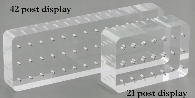 16g Internal Acrylic Solid Block Display with 42 Posts