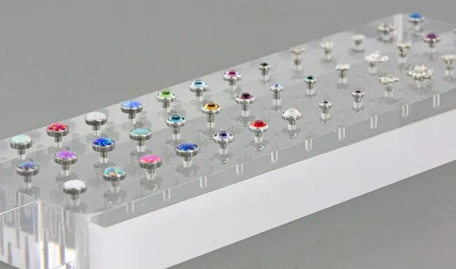 16g Internal Acrylic Solid Block Display with 42 Posts