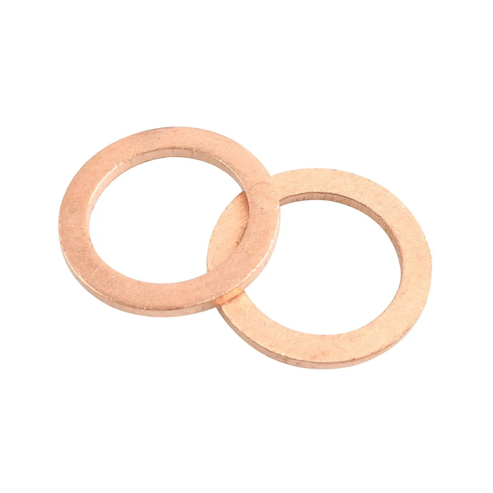 25Pcs 14mm Cooper Oil Drain Plug Gasket 007603-014106 Replacement