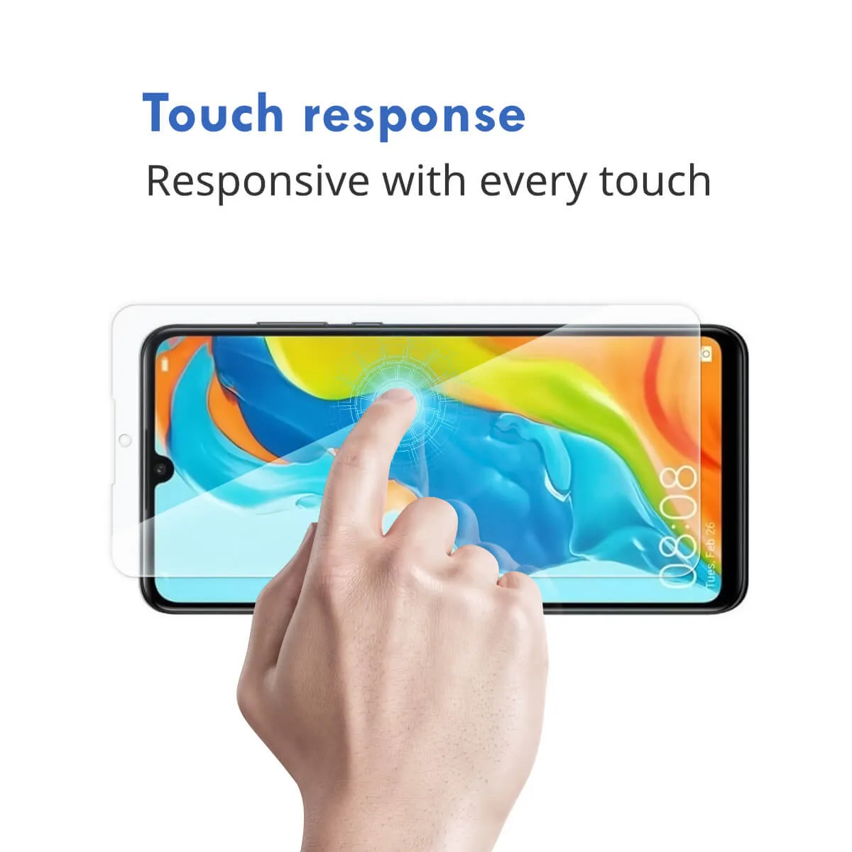 2x Hugmie® Huawei Y6(2019)/P smart 2019/P smart 2020 Tempered Glass Screen Protector