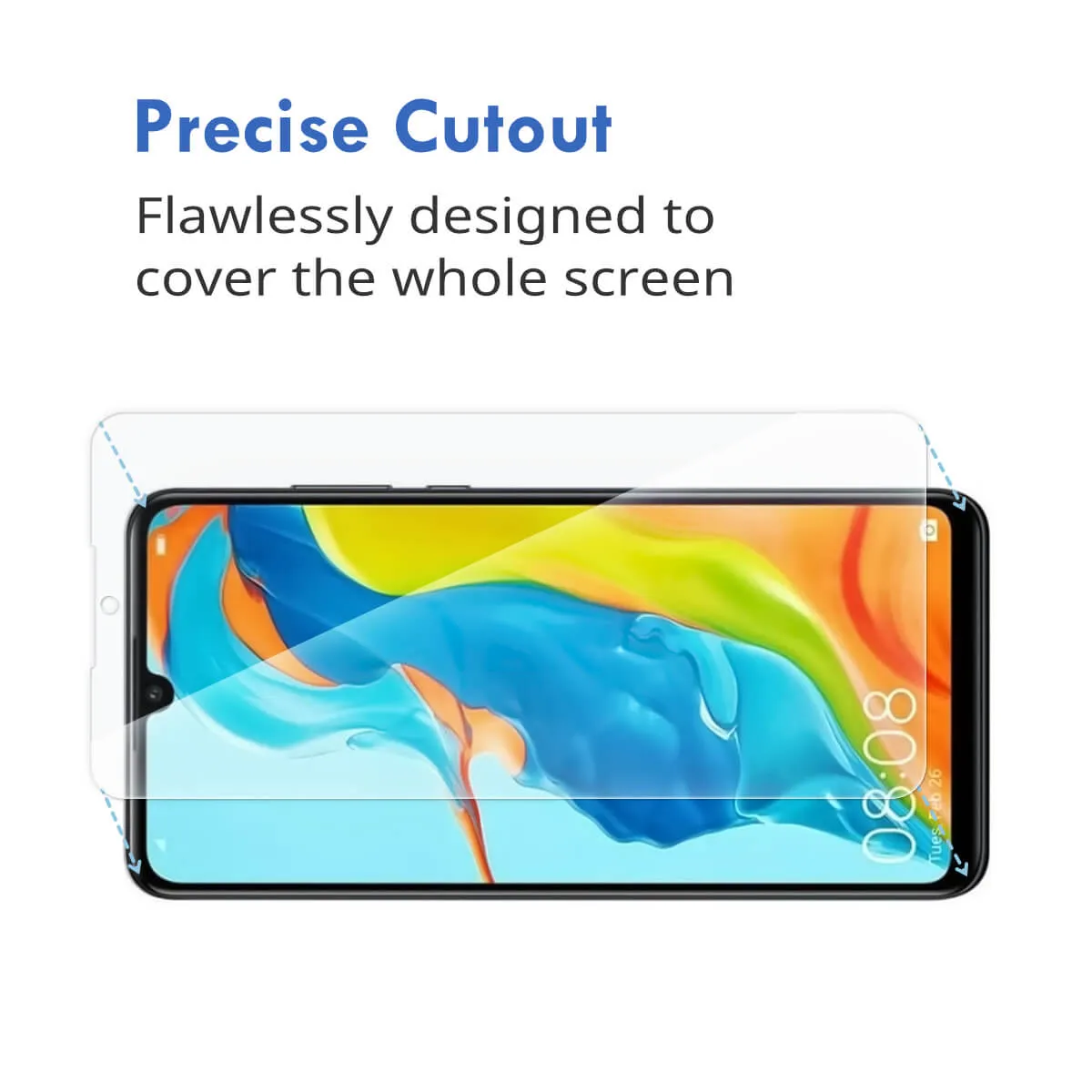 2x Hugmie® Huawei Y6(2019)/P smart 2019/P smart 2020 Tempered Glass Screen Protector