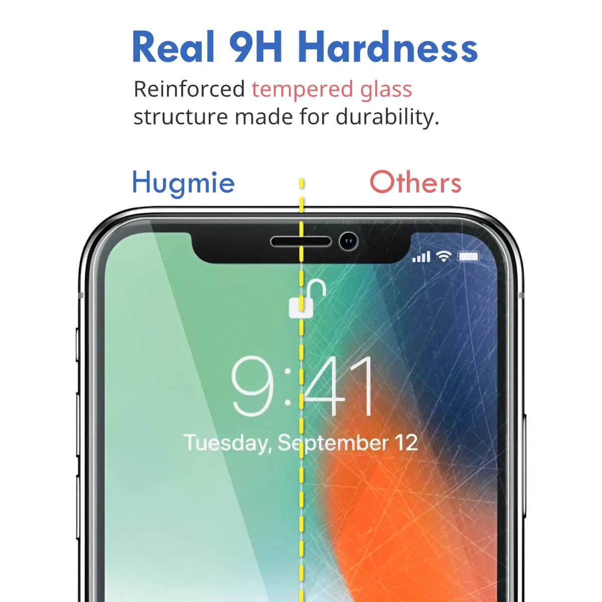 2x Hugmie® iPhone 14 Pro Tempered Glass Screen Protector