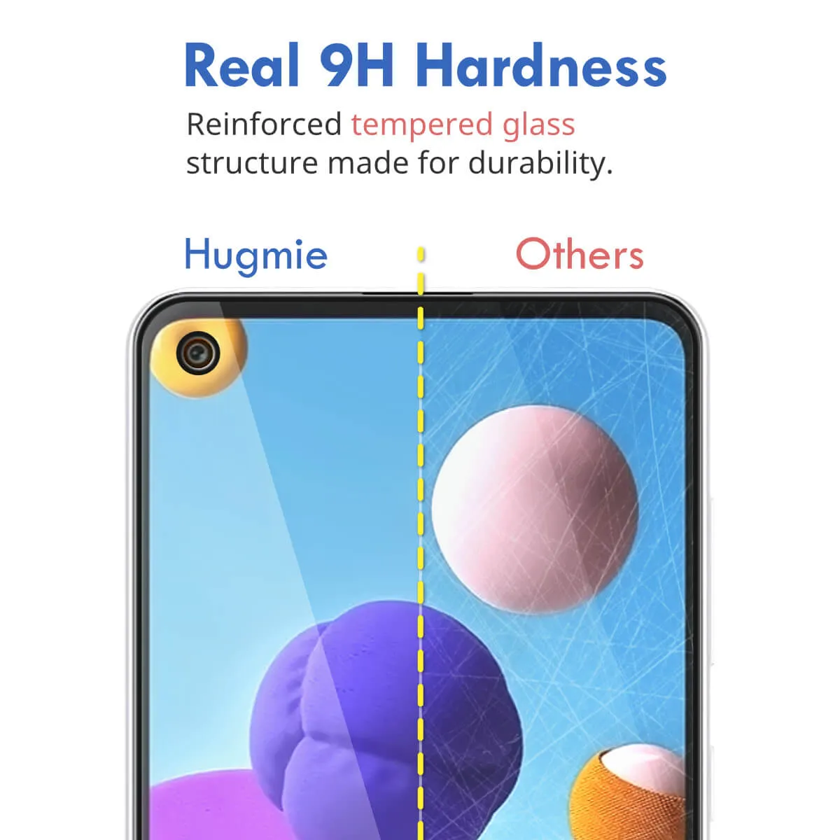 2x Hugmie® Samsung S21 FE Full Coverage Screen Protector