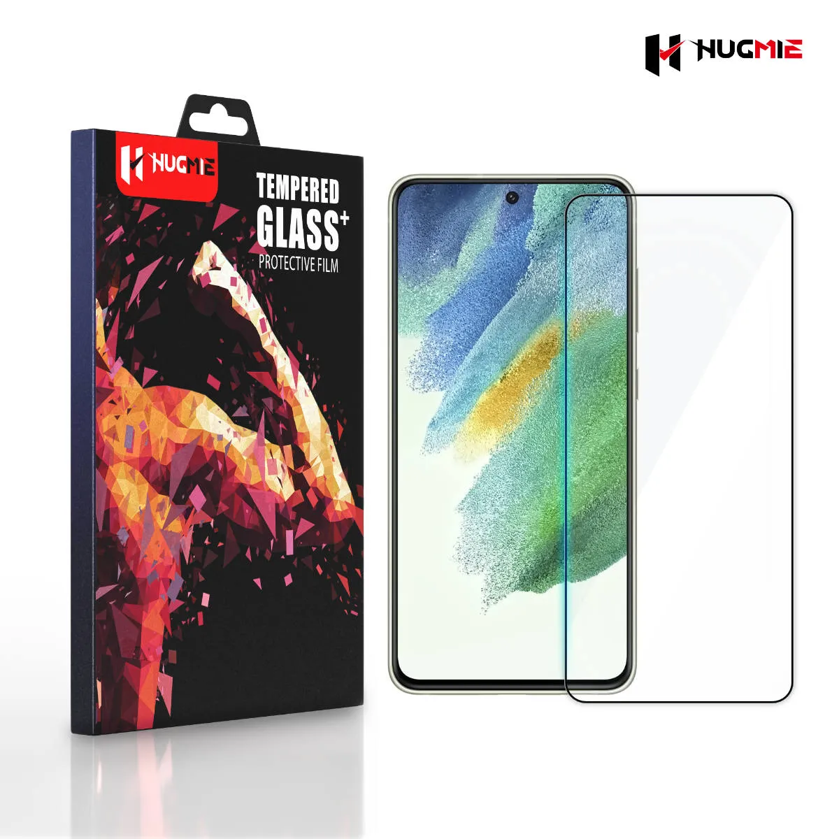 2x Hugmie® Samsung S21 FE Full Coverage Screen Protector