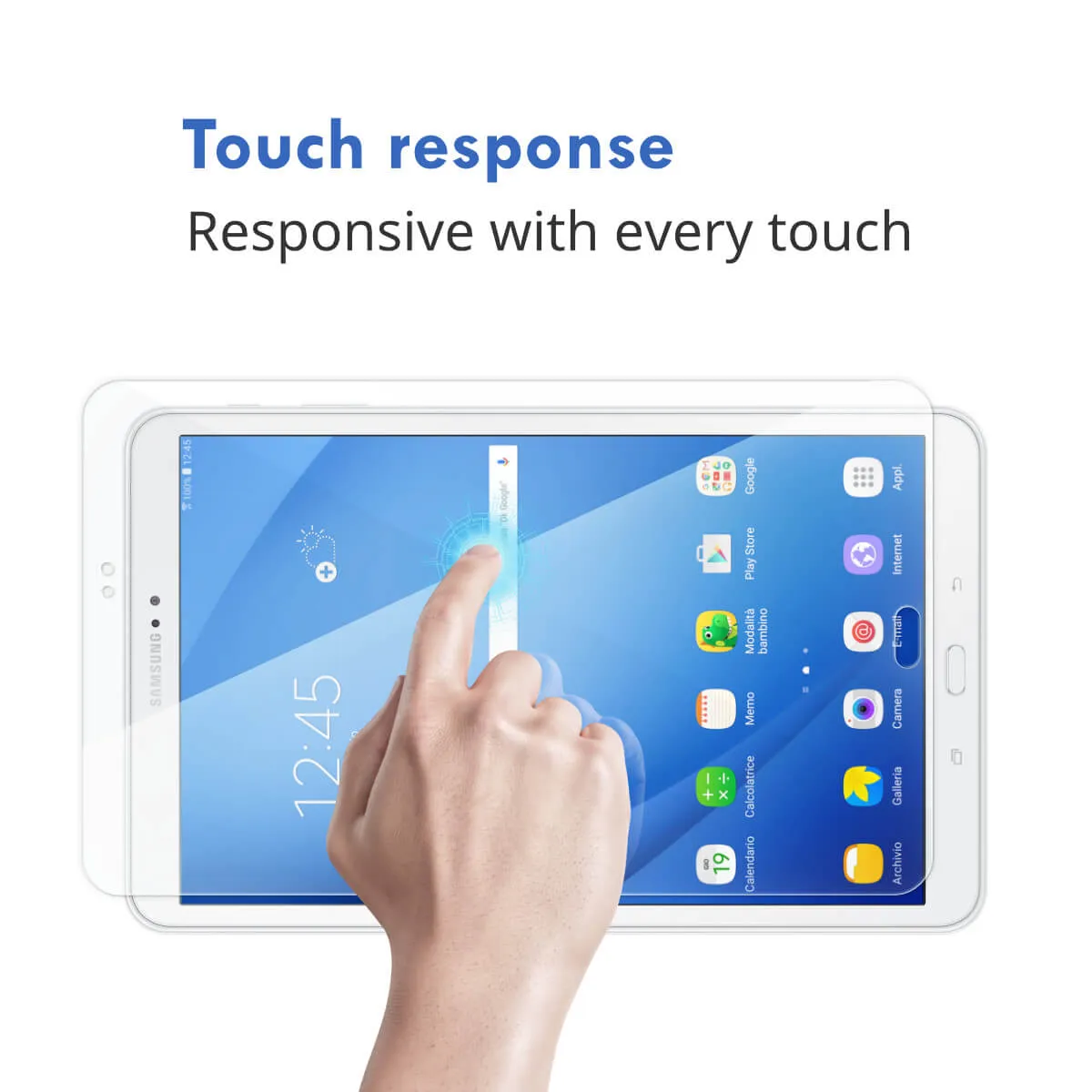 2x Hugmie® Samsung Tab T290 Tempered Glass Screen Protector