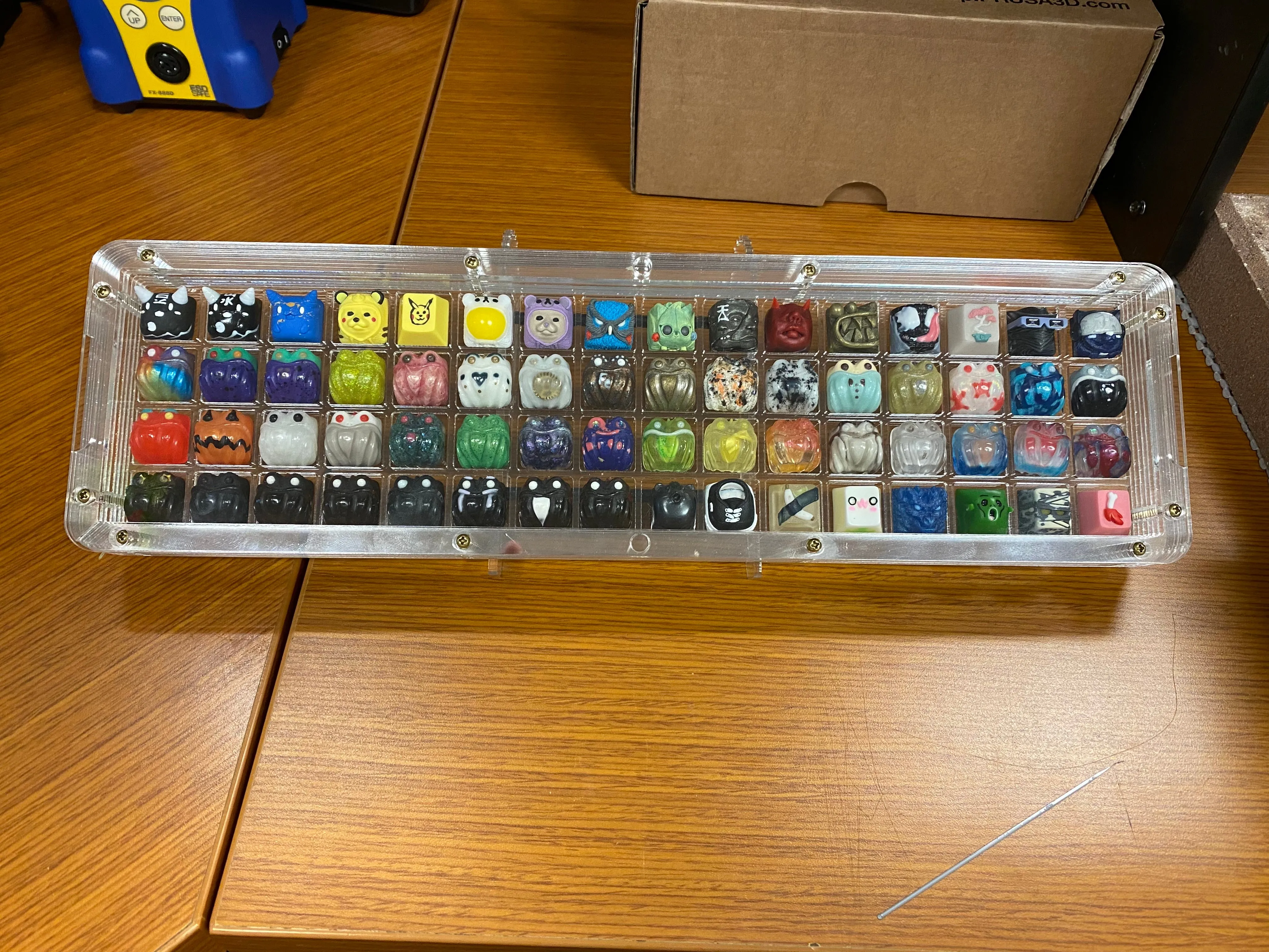 4x16 Acrylic Artisan Keycap Case