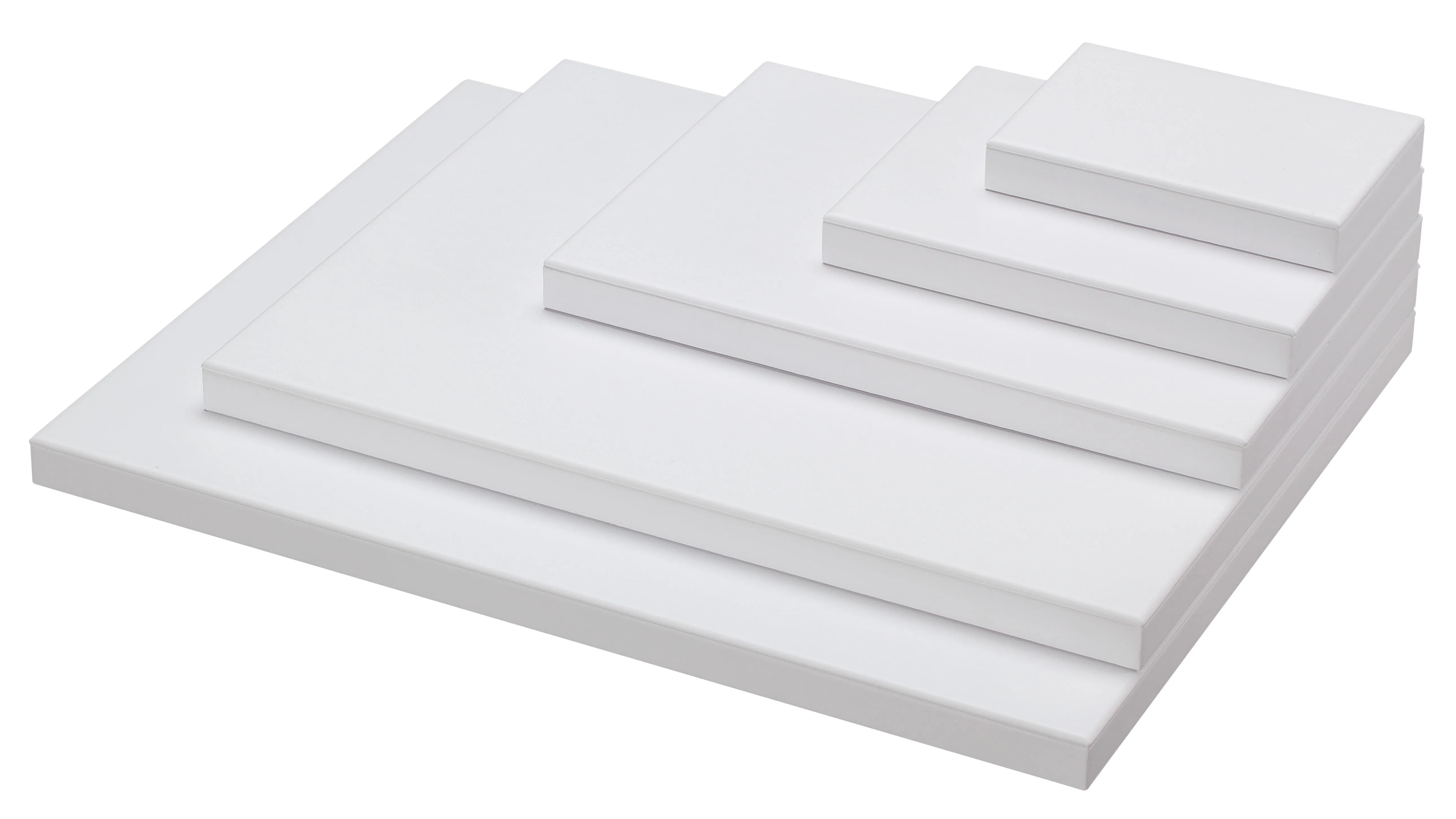 5-Piece Set of Rectangular Showcase Risers, 6 - 18" L x 4 - 14" W