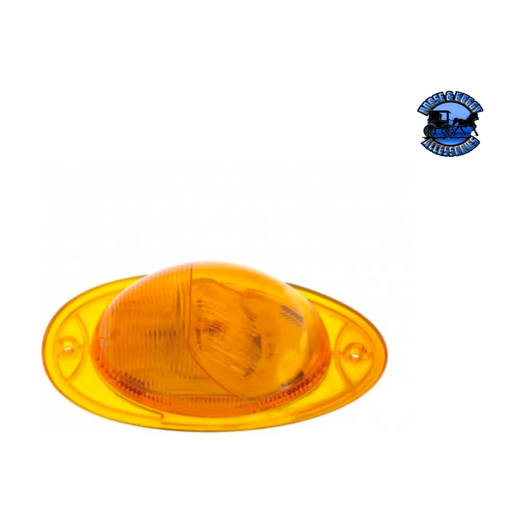 7 LED TURN SIGNAL LIGHT FOR 2008-2017 FREIGHTLINER CASCADIA - DOME LENS, AMBER LED/CLEAR LENS (Choose Color)