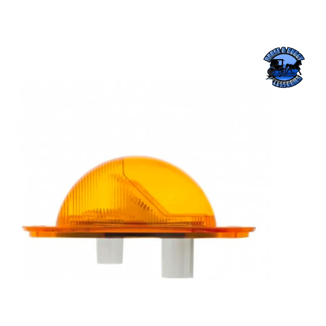 7 LED TURN SIGNAL LIGHT FOR 2008-2017 FREIGHTLINER CASCADIA - DOME LENS, AMBER LED/CLEAR LENS (Choose Color)