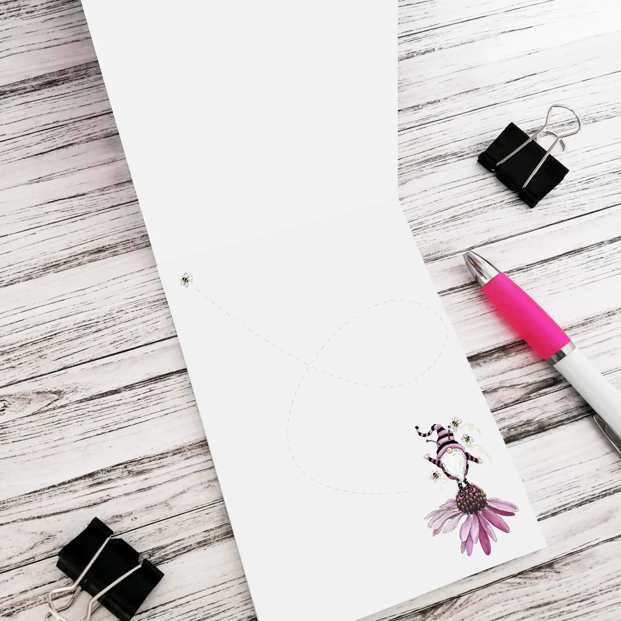 A6 Gnome with Bees Notepad