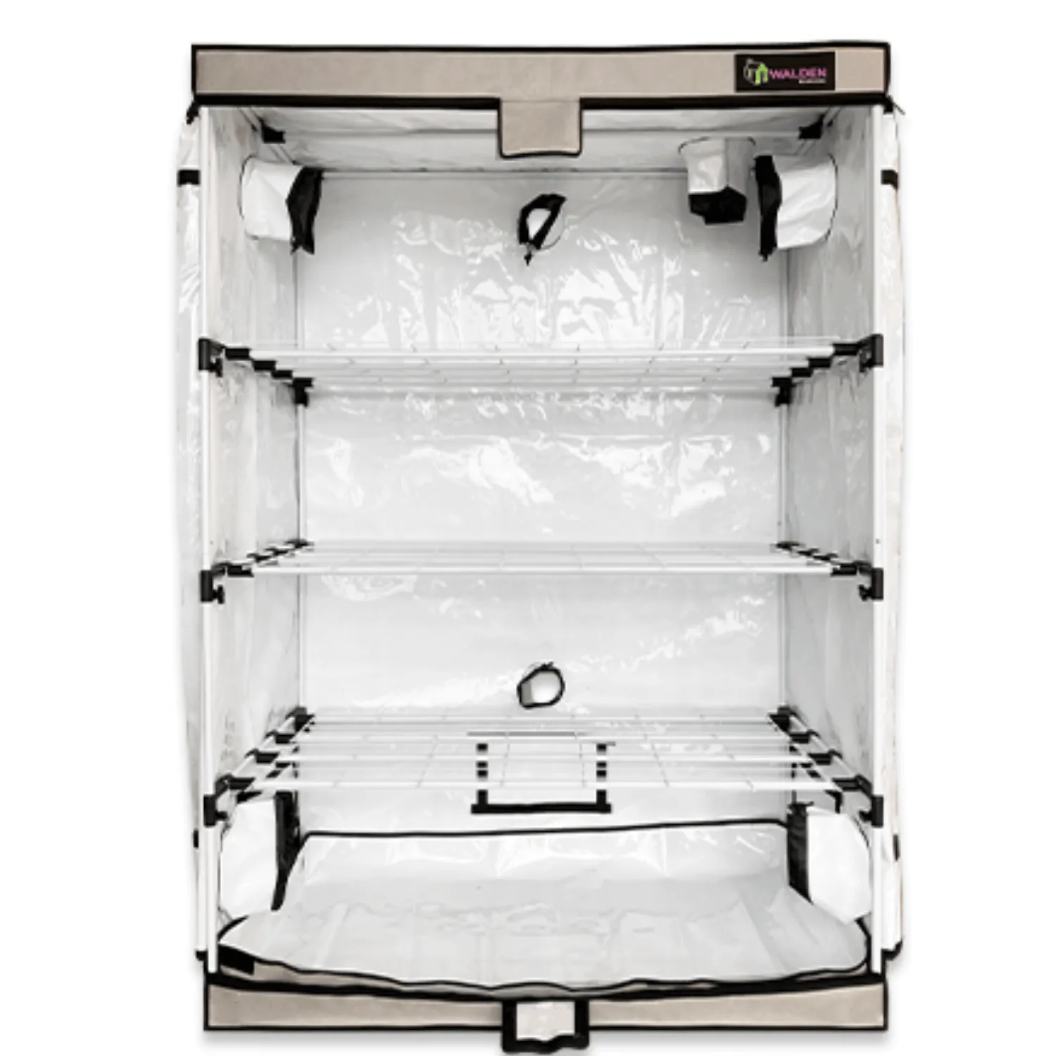 Active Grow Microgreen 2' x 4' 3-Tier LED Walden White Grow Tent Kit