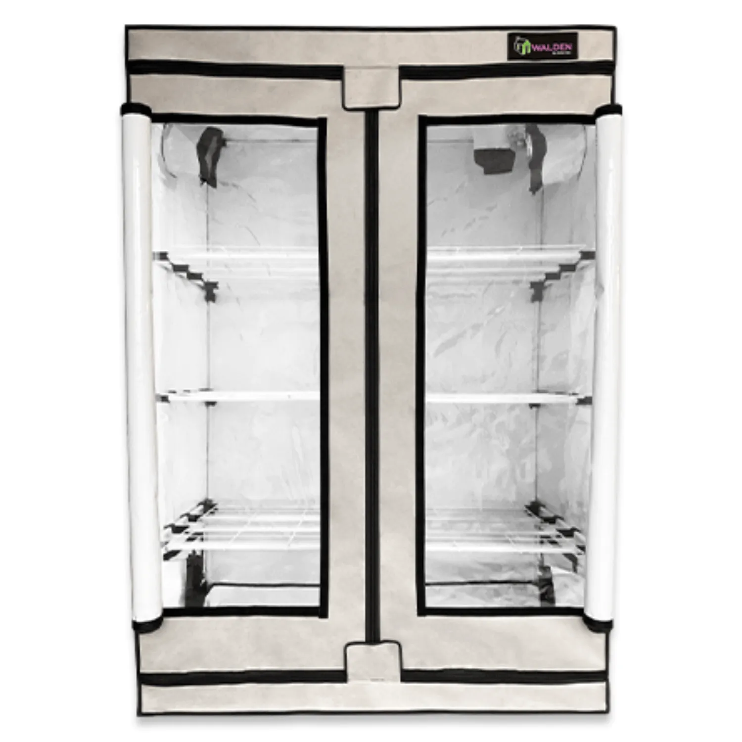 Active Grow Microgreen 2' x 4' 3-Tier LED Walden White Grow Tent Kit