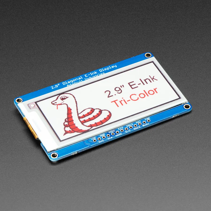 Adafruit 2.9" Red/Black/White eInk Display Breakout - THINK INK