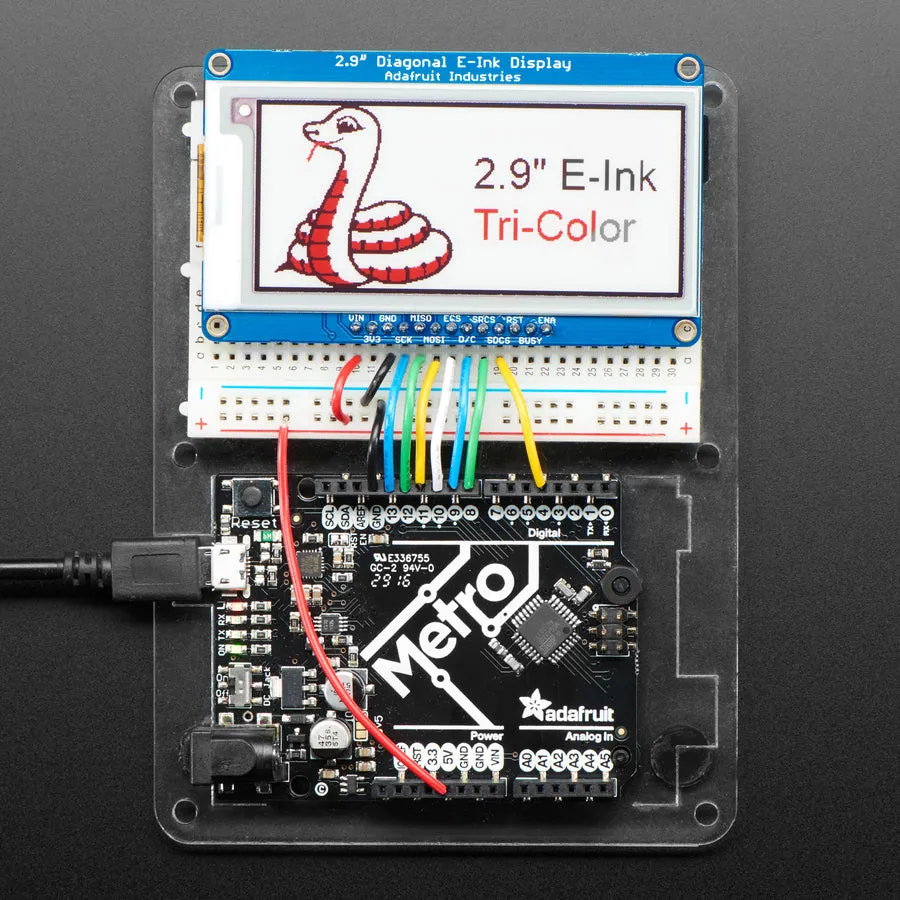 Adafruit 2.9" Red/Black/White eInk Display Breakout - THINK INK