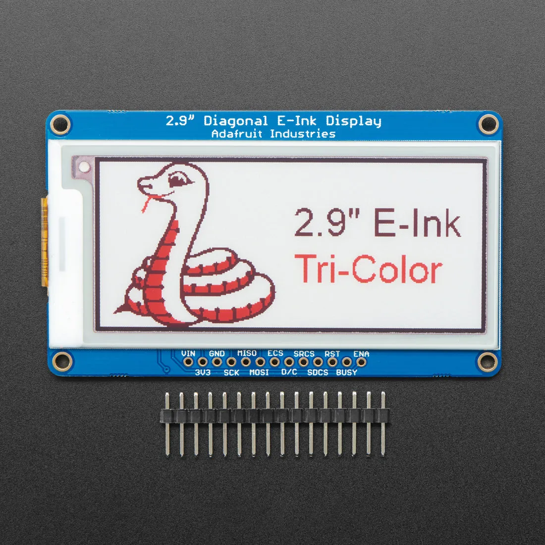 Adafruit 2.9" Red/Black/White eInk Display Breakout - THINK INK