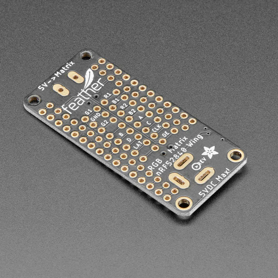 Adafruit RGB Matrix FeatherWing Kit - For nRF52840 Feathers