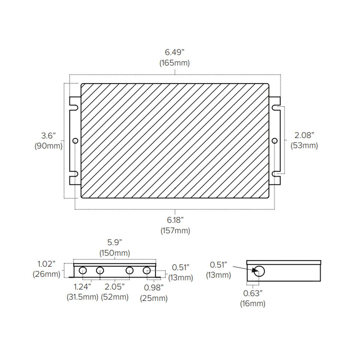 Adaptive 30 Watts, 24VDC LED Driver, ELV, MLV and Triac Dimming, Class 2, 120-277V