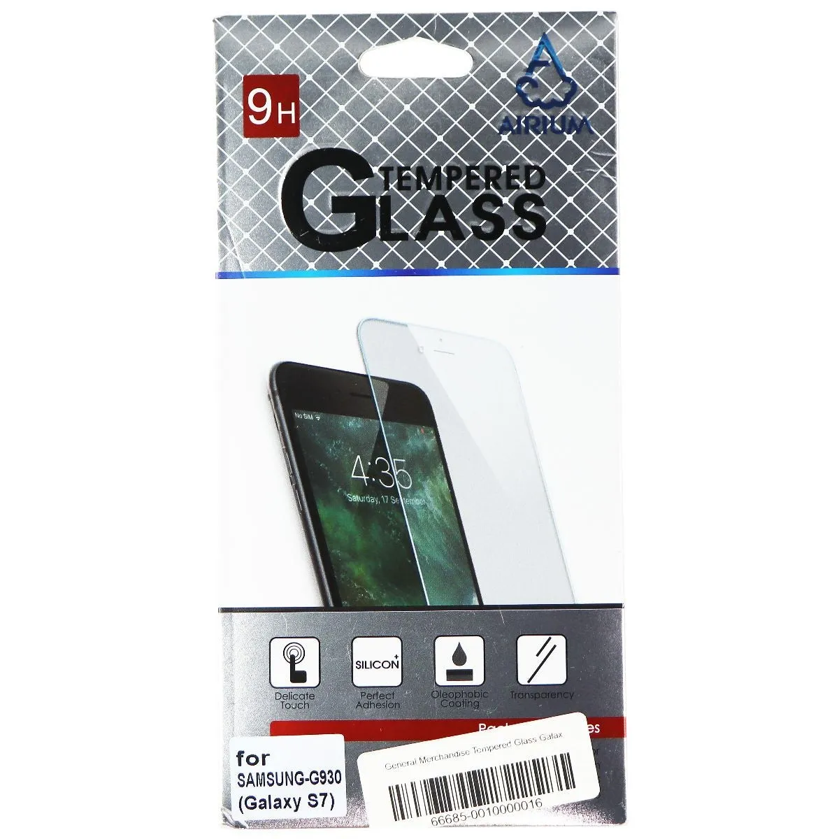 AIRIUM Tempered Glass Screen Protector for Samsung Galaxy S7 - Clear