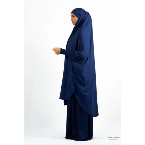 Aisha Two Piece Jilbaab - Navy Blue