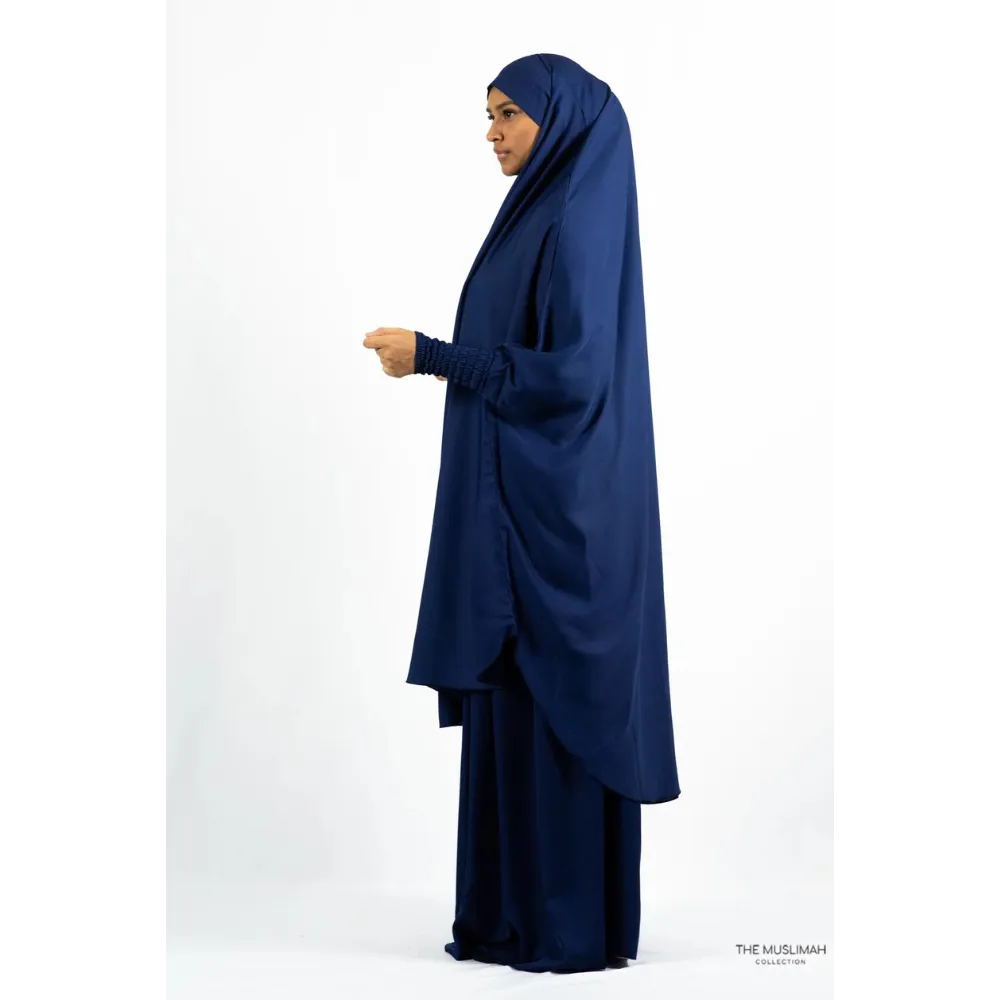 Aisha Two Piece Jilbaab - Navy Blue