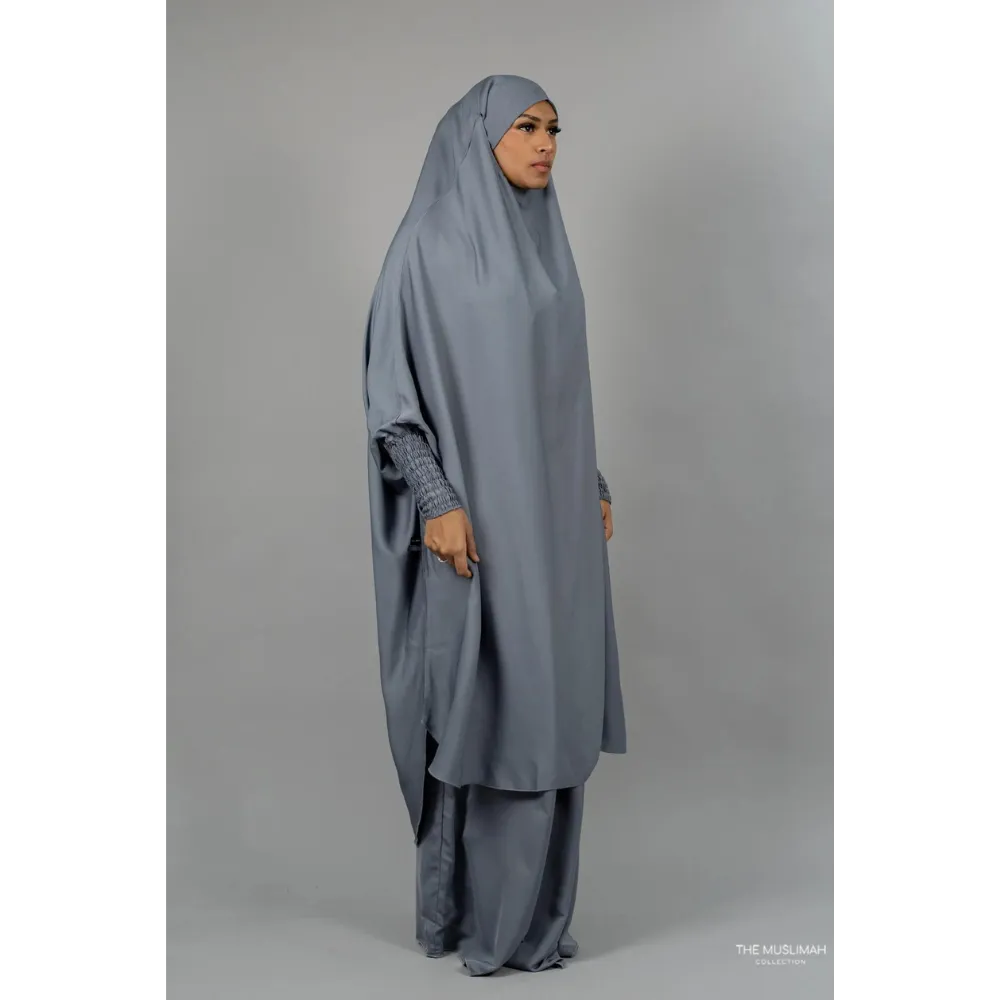 Aisha Two Piece Jilbaab - Wolf Grey