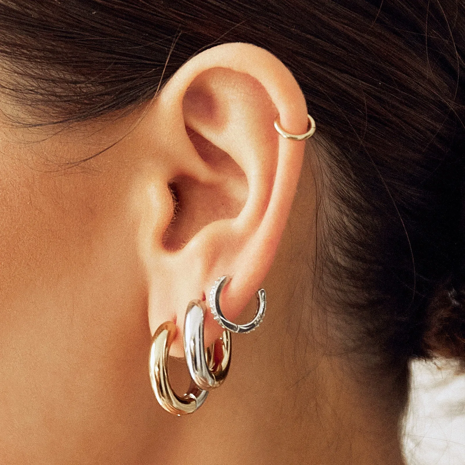 Aleesha Two Tone Earring