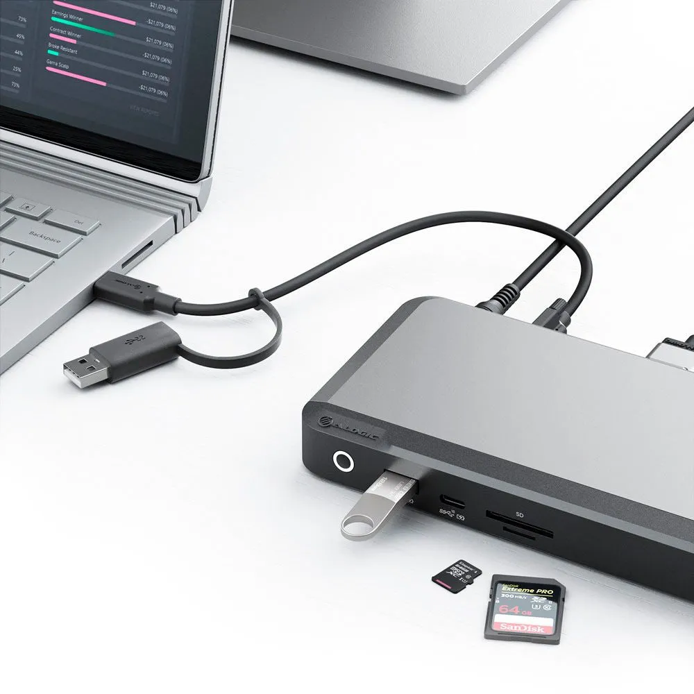 ALOGIC DX3 Triple 4K Display Universal Docking Station