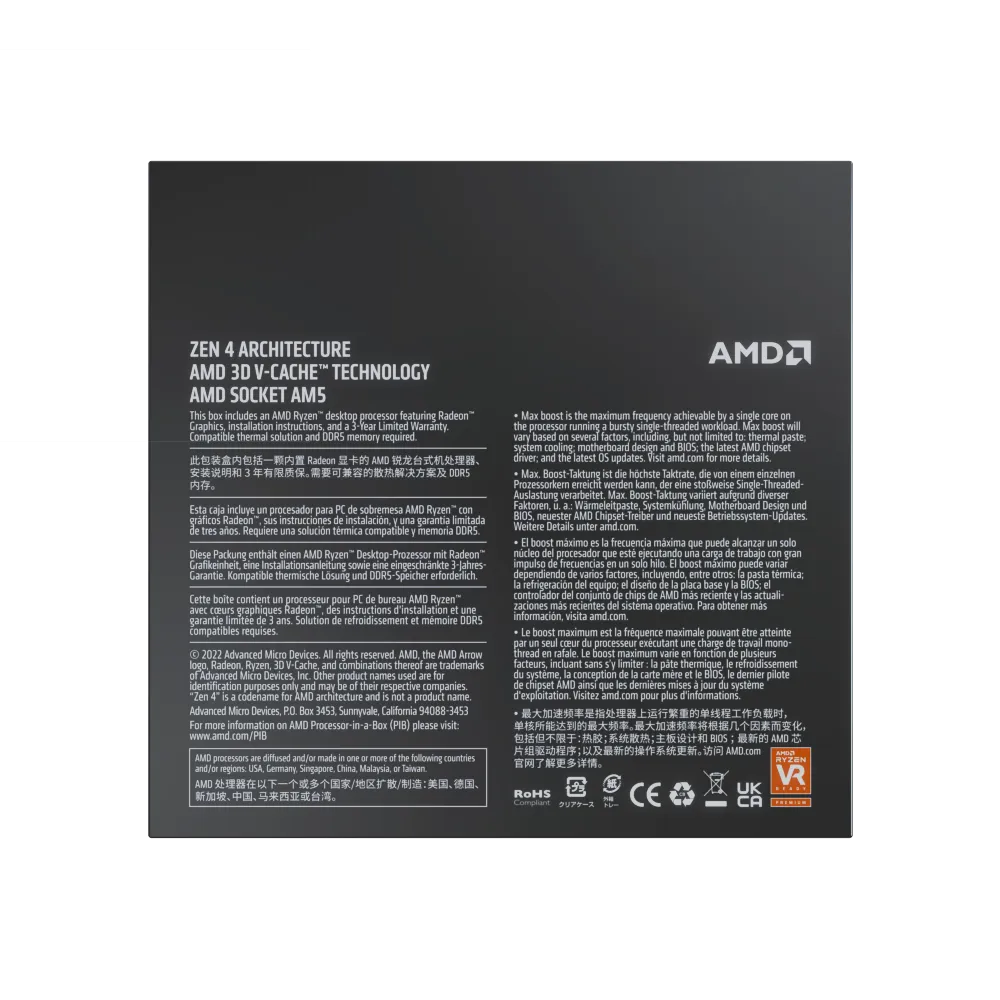 AMD Ryzen 9 7900X3D | 12 Cores 24 Threads CPU