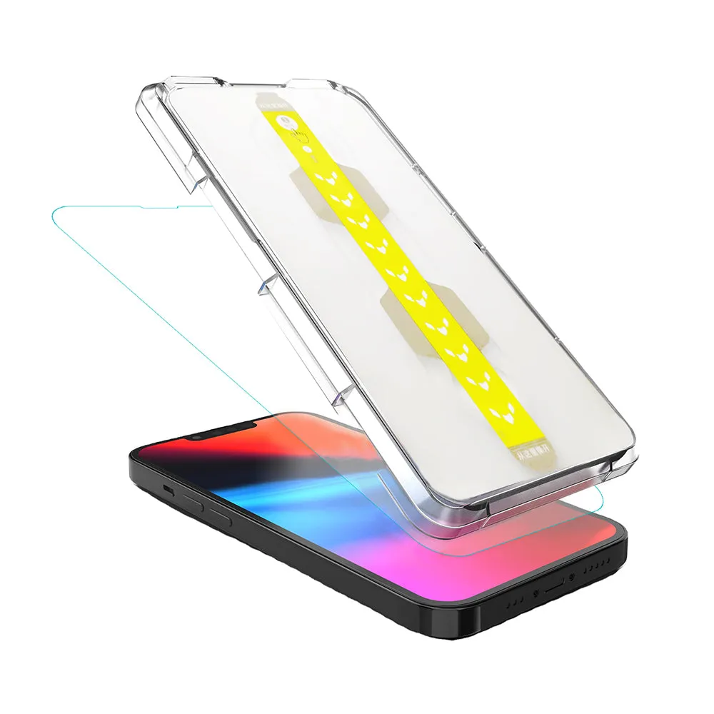 AMZER Tempered Glass Screen Protector for iPhone 13 Pro Max with Easy Install Kit (pack of 2)