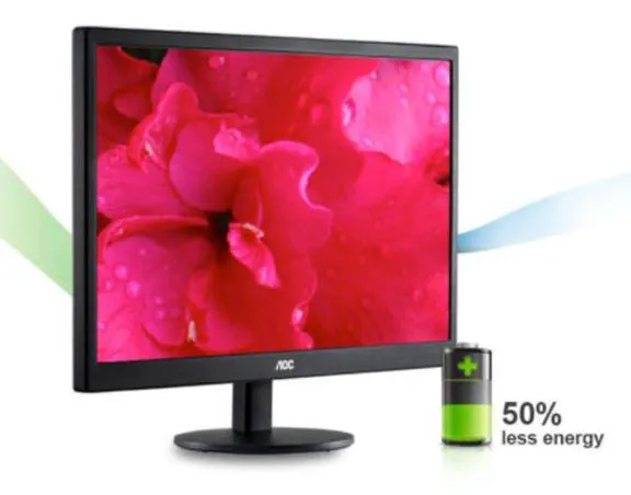 AOC E1670SWU 15.6" WLED MONITOR BLACK WLMNT (VGA)