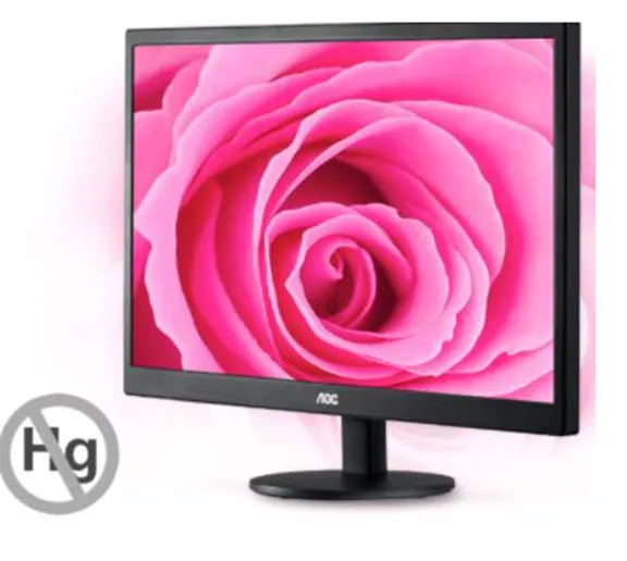 AOC E1670SWU 15.6" WLED MONITOR BLACK WLMNT (VGA)