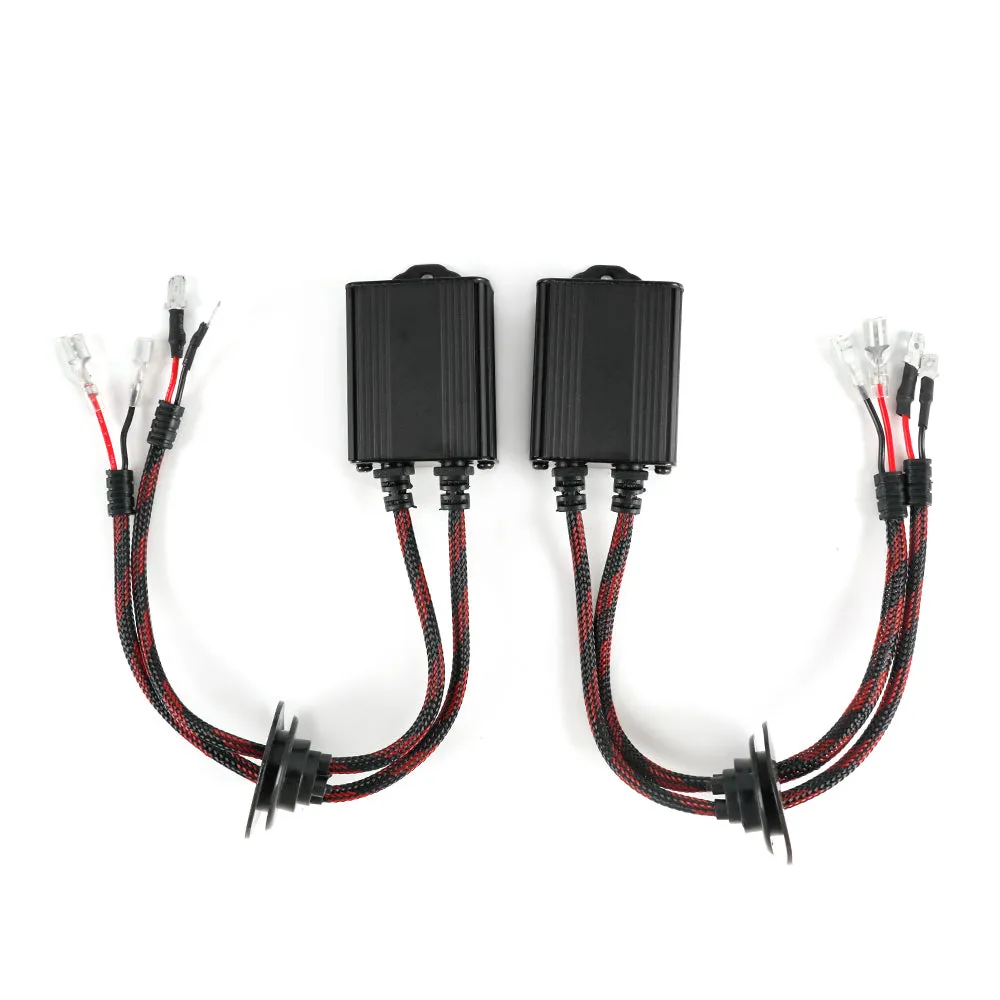 Arc Lighting All" One Decoder LED Light Wire Harness - CANbus/PWM Systems - H1/H3 LED Bulbs - (Pair)