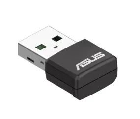 ASUS USB-AX55 NANO Dual Band AX1800 USB WiFi 6 USB Adapter, 802.11ax 1201Mbps 574Mbps,OFDMA, MU-MIMO, BSS Coloring ( NIC )