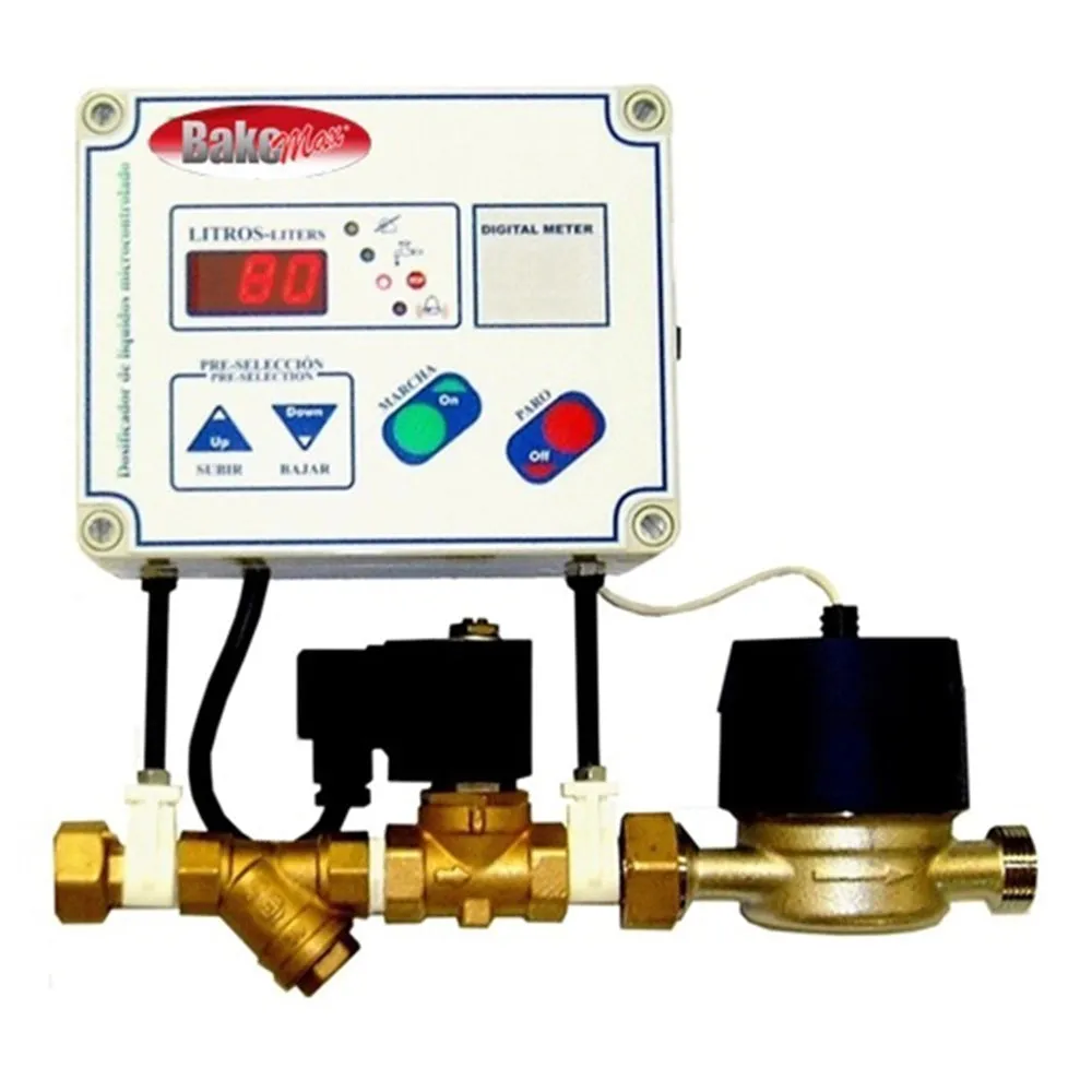 BakeMax BMWM010 6" Manual Water Meter w/ Digital Display, 110/60/1