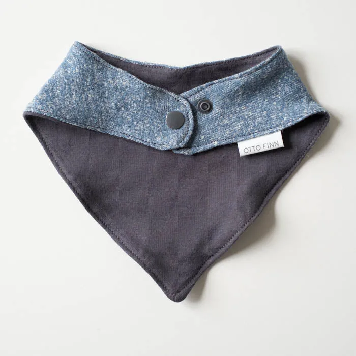Bandana Bib (Blue Yarn Dyed Jersey)