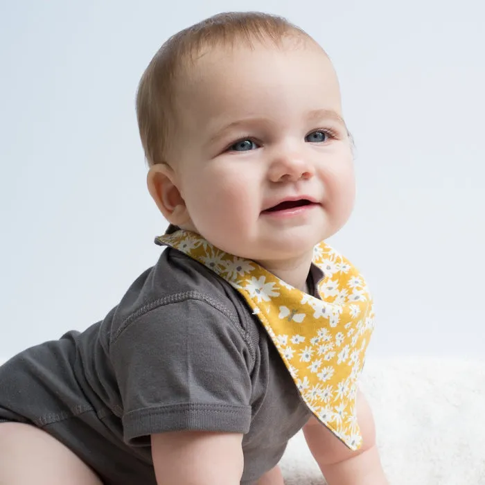 Bandana Bib (Yellow Daisy)