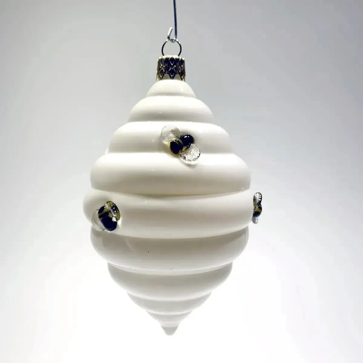 Beehive Glass Ornament by Sage Churchill Foster, Sage Studios