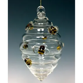Beehive Glass Ornament by Sage Churchill Foster, Sage Studios