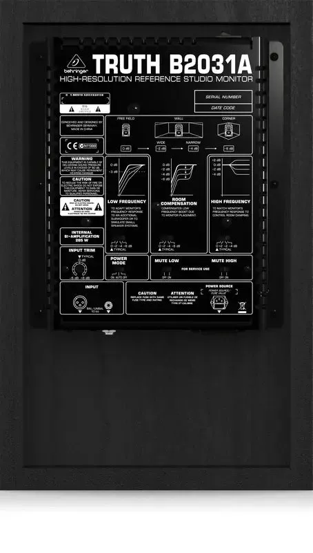 Behringer Truth B2031A 8" Active Studio Monitor (Single)