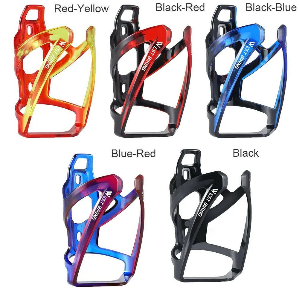Bicycle Water Bottle Cage Multi-color Gradient Road Mountain Bike Water Bottle Cage Cycling Water Cup Holder Bike Accessories