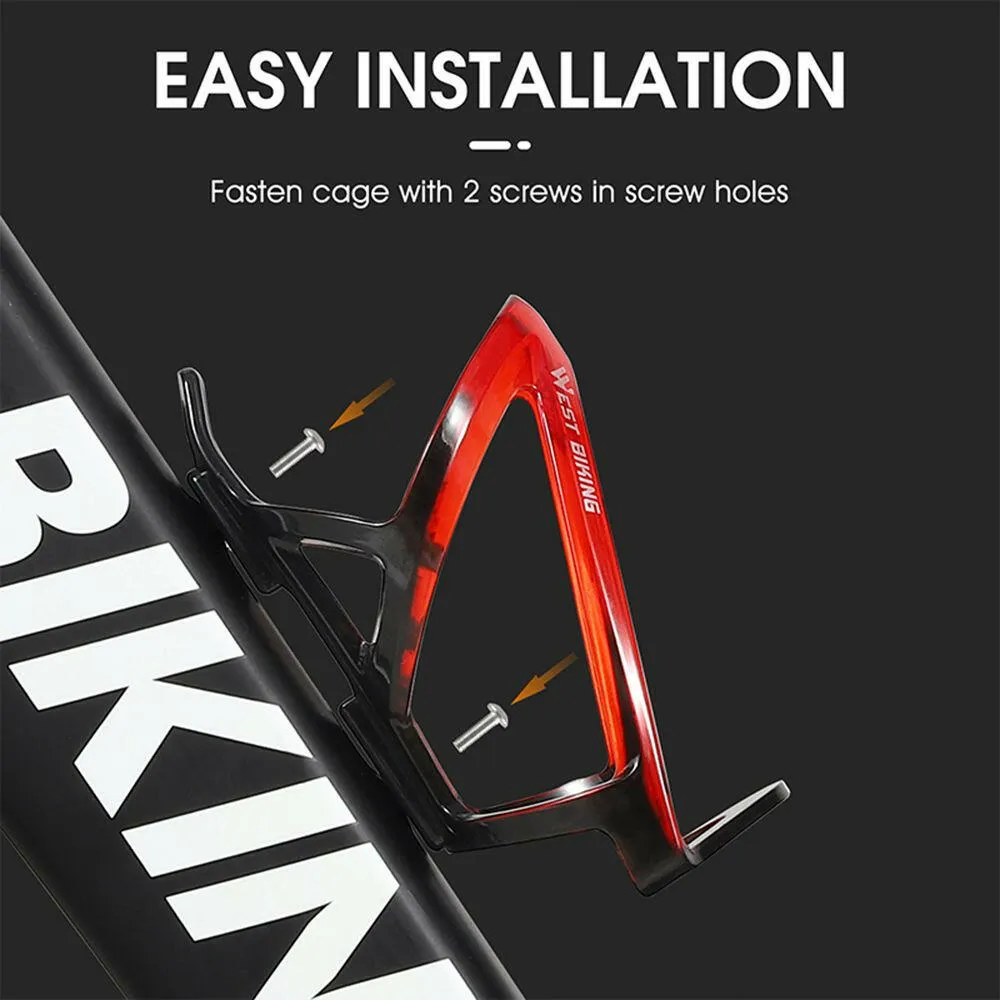 Bicycle Water Bottle Cage Multi-color Gradient Road Mountain Bike Water Bottle Cage Cycling Water Cup Holder Bike Accessories