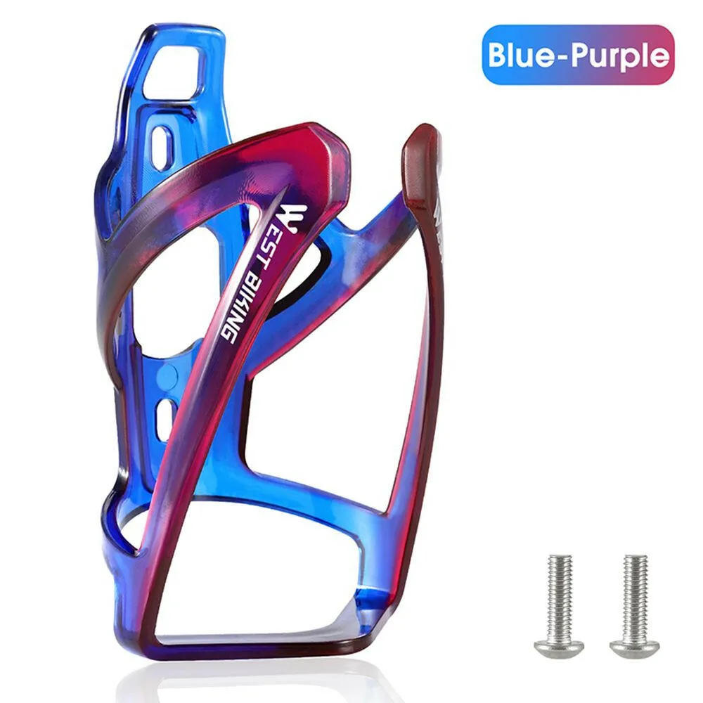 Bicycle Water Bottle Cage Multi-color Gradient Road Mountain Bike Water Bottle Cage Cycling Water Cup Holder Bike Accessories