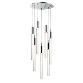 Big Fizz 16 in. 7 Lights LED Pendant Light Chrome Finish